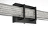 Elegant Lighting Ivaan 1 Light Wall Sconce L31 Inch E4.5 Inch H4.3 Inch LED 18 Watt 3CCT in Black Model: LD302W31BK