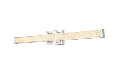 Elegant Lighting Ivaan 1 Light Wall Sconce L31 Inch E4.5 Inch H4.3 Inch LED 18 Watt 3CCT in Chrome Model: LD302W31C