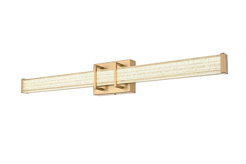 Elegant Lighting Ivaan 1 Light Wall Sconce L31 Inch E4.5 Inch H4.3 Inch LED 18 Watt 3CCT in Satin Gold Model: LD302W31SG