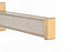 Elegant Lighting Ivaan 1 Light Wall Sconce L31 Inch E4.5 Inch H4.3 Inch LED 18 Watt 3CCT in Satin Gold Model: LD302W31SG