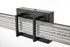 Elegant Lighting Ivaan 1 Light Wall Sconce L36 Inch E4.5 Inch H4.3 Inch LED 24 Watt 3CCT in Black Model: LD302W36BK