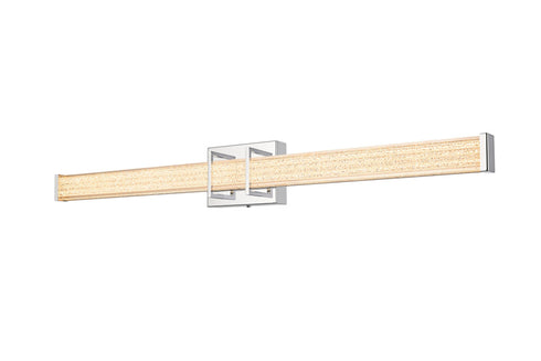Elegant Lighting Ivaan 1 Light Wall Sconce L36 Inch E4.5 Inch H4.3 Inch LED 24 Watt 3CCT in Chrome Model: LD302W36C