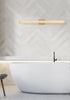 Elegant Lighting Ivaan 1 Light Wall Sconce L36 Inch E4.5 Inch H4.3 Inch LED 24 Watt 3CCT in Satin Gold Model: LD302W36SG