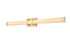 Elegant Lighting Ivaan 1 Light Wall Sconce L36 Inch E4.5 Inch H4.3 Inch LED 24 Watt 3CCT in Satin Gold Model: LD302W36SG