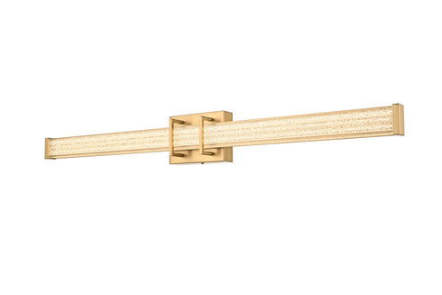Elegant Lighting Ivaan 1 Light Wall Sconce L36 Inch E4.5 Inch H4.3 Inch LED 24 Watt 3CCT in Satin Gold Model: LD302W36SG