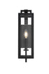 Elegant Lighting Jairo 1 Light Wall Sconce W5 Inch xH16.5 Inch xE6 Inch in Black Model: OD809W17BK