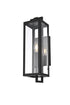 Elegant Lighting Jairo 1 Light Wall Sconce W5 Inch xH16.5 Inch xE6 Inch in Black Model: OD809W17BK