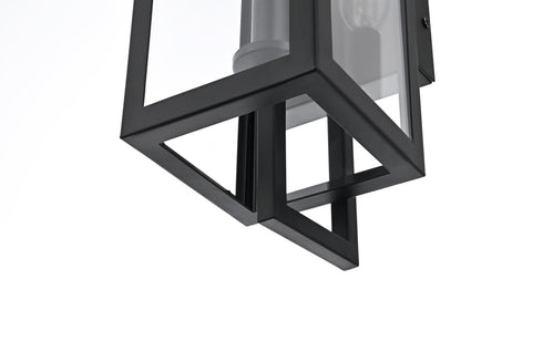 Elegant Lighting Jairo 1 Light Wall Sconce W5 Inch xH16.5 Inch xE6 Inch in Black Model: OD809W17BK