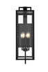 Elegant Lighting Jairo 4 Light Wall Sconce W8 Inch xH26 Inch xE9 Inch in Black Model: OD809W26BK