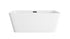 Elegant Lighting Jamison 59 inch Bathtub in Glossy White with Brushed Gold Trim Model: BT30659GW-BGD