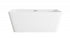 Elegant Lighting Jamison 59 inch Bathtub in Glossy White with Brushed Gold Trim Model: BT30659GW-BGD