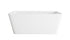 Elegant Lighting Jamison 59 inch Bathtub in Glossy White with Brushed Gold Trim Model: BT30659GW-BGD