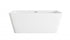 Elegant Lighting Jamison 59 inch Bathtub in Glossy White with Brushed Gold Trim Model: BT30659GW-BGD