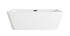 Elegant Lighting Jamison 67 inch Bathtub in Glossy White with Brushed Gold Trim Model: BT30667GW-BGD