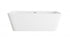 Elegant Lighting Jamison 67 inch Bathtub in Glossy White with Brushed Gold Trim Model: BT30667GW-BGD