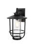 Elegant Lighting Janney 1 Light Wall sconce W11 Inch E12 Inch H17 Inch L1 in Black (1Box) Model: OD314W17BK
