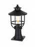 Elegant Lighting Janney 7 inch Outdoor Pendant in Black Model: OD314P17BK