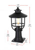 Elegant Lighting Janney 7 inch Outdoor Pendant in Black Model: OD314P17BK