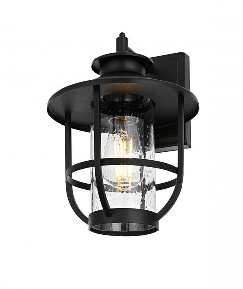 Elegant Lighting Janney 7 inch Outdoor Pendant in Black Model: OD314W13BK