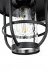 Elegant Lighting Janney 7 inch Outdoor Pendant in Black Model: OD314W13BK