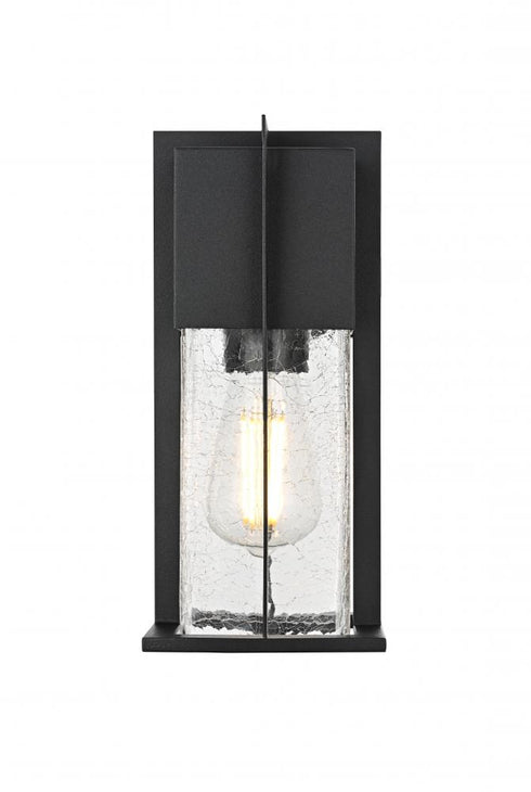 Elegant Lighting Janney 7 inch Outdoor Pendant in Black Model: OD340W12BK