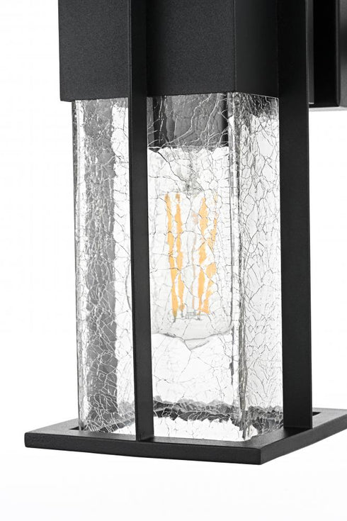 Elegant Lighting Janney 7 inch Outdoor Pendant in Black Model: OD340W12BK