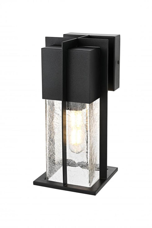 Elegant Lighting Janney 7 inch Outdoor Pendant in Black Model: OD340W12BK