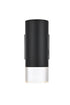 Elegant Lighting Jase 1 Light Wall Sconce W5 Inch xH9 Inch xE6 Inch in Black Model: OD810W9BK