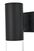 Elegant Lighting Jase 1 Light Wall Sconce W5 Inch xH9 Inch xE6 Inch in Black Model: OD810W9BK
