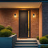 Elegant Lighting Jaxson 1 Light Wall Sconce W6 Inch xH15 Inch xE6 Inch in Black Model: OD811W15BK