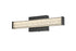 Elegant Lighting Jaxx 1 Light Wall Sconce L16 Inch E4.5 Inch H4.3 Inch LED 8 Watt 3CCT in Black Model: LD303W16BK