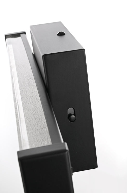 Elegant Lighting Jaxx 1 Light Wall Sconce L16 Inch E4.5 Inch H4.3 Inch LED 8 Watt 3CCT in Black Model: LD303W16BK