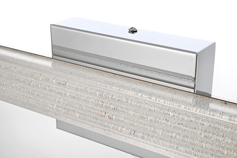 Elegant Lighting Jaxx 1 Light Wall Sconce L16 Inch E4.5 Inch H4.3 Inch LED 8 Watt 3CCT in Chrome Model: LD303W16C