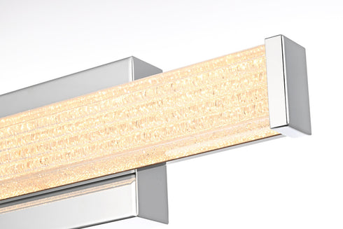 Elegant Lighting Jaxx 1 Light Wall Sconce L16 Inch E4.5 Inch H4.3 Inch LED 8 Watt 3CCT in Chrome Model: LD303W16C