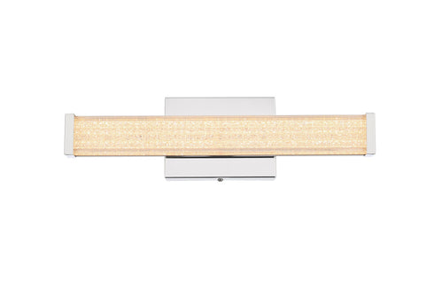 Elegant Lighting Jaxx 1 Light Wall Sconce L16 Inch E4.5 Inch H4.3 Inch LED 8 Watt 3CCT in Chrome Model: LD303W16C