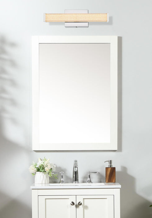 Elegant Lighting Jaxx 1 Light Wall Sconce L16 Inch E4.5 Inch H4.3 Inch LED 8 Watt 3CCT in Chrome Model: LD303W16C