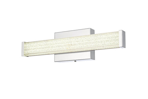 Elegant Lighting Jaxx 1 Light Wall Sconce L16 Inch E4.5 Inch H4.3 Inch LED 8 Watt 3CCT in Chrome Model: LD303W16C
