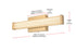 Elegant Lighting Jaxx 1 Light Wall Sconce L16 Inch E4.5 Inch H4.3 Inch LED 8 Watt 3CCT in Satin Gold Model: LD303W16SG