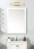 Elegant Lighting Jaxx 1 Light Wall Sconce L16 Inch E4.5 Inch H4.3 Inch LED 8 Watt 3CCT in Satin Gold Model: LD303W16SG