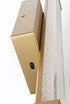 Elegant Lighting Jaxx 1 Light Wall Sconce L16 Inch E4.5 Inch H4.3 Inch LED 8 Watt 3CCT in Satin Gold Model: LD303W16SG