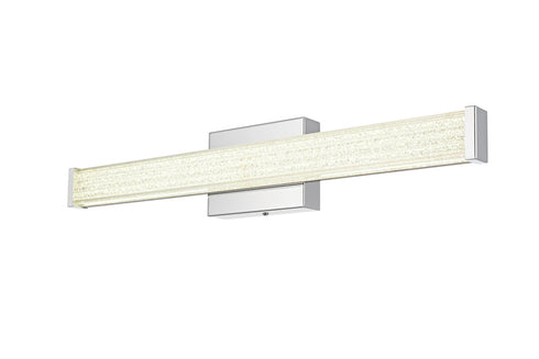 Elegant Lighting Jaxx 1 Light Wall Sconce L24 Inch E4.5 Inch H4.3 Inch LED 14 Watt 3CCT in Chrome Model: LD303W24C