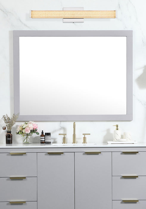 Elegant Lighting Jaxx 1 Light Wall Sconce L24 Inch E4.5 Inch H4.3 Inch LED 14 Watt 3CCT in Chrome Model: LD303W24C