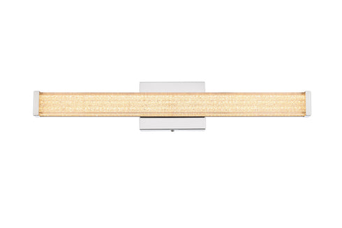 Elegant Lighting Jaxx 1 Light Wall Sconce L24 Inch E4.5 Inch H4.3 Inch LED 14 Watt 3CCT in Chrome Model: LD303W24C
