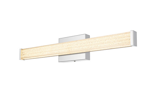 Elegant Lighting Jaxx 1 Light Wall Sconce L24 Inch E4.5 Inch H4.3 Inch LED 14 Watt 3CCT in Chrome Model: LD303W24C