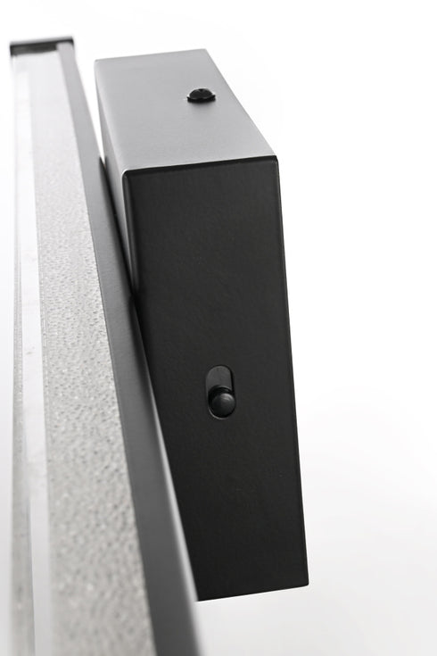 Elegant Lighting Jaxx 1 Light Wall Sconce L31 Inch E4.5 Inch H4.3 Inch LED 18 Watt 3CCT in Black Model: LD303W31BK