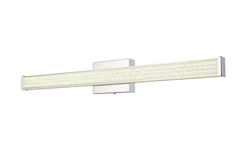 Elegant Lighting Jaxx 1 Light Wall Sconce L31 Inch E4.5 Inch H4.3 Inch LED 18 Watt 3CCT in Chrome Model: LD303W31C