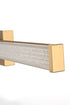 Elegant Lighting Jaxx 1 Light Wall Sconce L31 Inch E4.5 Inch H4.3 Inch LED 18 Watt 3CCT in Satin Gold Model: LD303W31SG