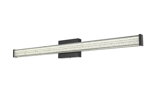 Elegant Lighting Jaxx 1 Light Wall Sconce L36 Inch E4.5 Inch H4.3 Inch LED 24 Watt 3CCT in Black Model: LD303W36BK