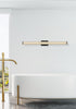 Elegant Lighting Jaxx 1 Light Wall Sconce L36 Inch E4.5 Inch H4.3 Inch LED 24 Watt 3CCT in Black Model: LD303W36BK