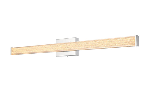 Elegant Lighting Jaxx 1 Light Wall Sconce L36 Inch E4.5 Inch H4.3 Inch LED 24 Watt 3CCT in Chrome Model: LD303W36C